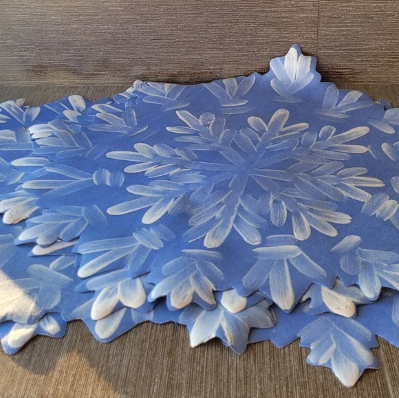 Unknown Other - Snowflake Placemats - Handpainted